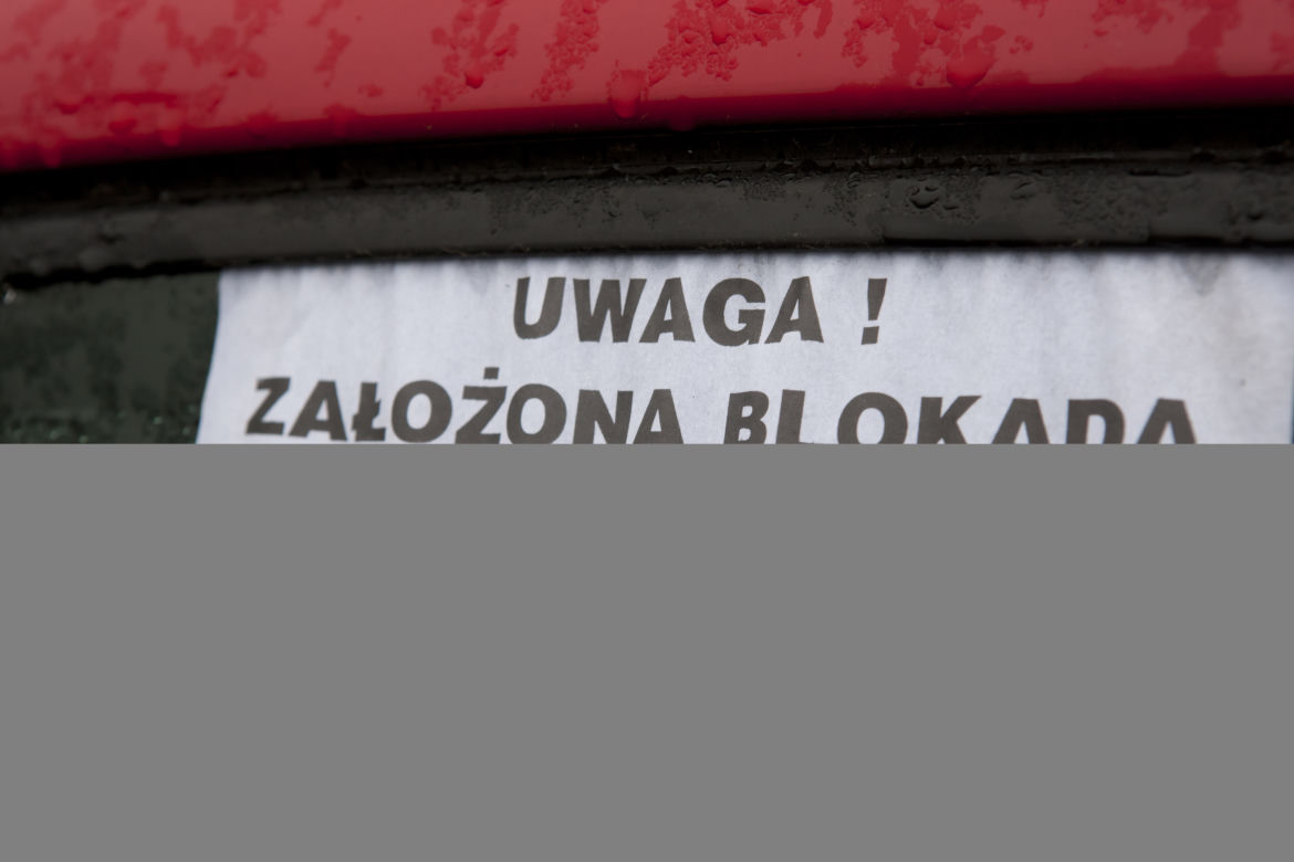 BLOKADA NA PRYWATNYM SAMOCHODZIE ANDRZEJA DUDY.