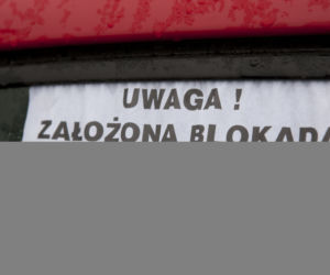 BLOKADA NA PRYWATNYM SAMOCHODZIE ANDRZEJA DUDY.