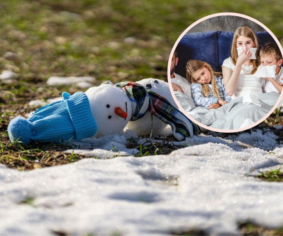 Najpierw -17, za chwilę +15 i deszcz. Lekarze ostrzegają: tak najłatwiej o infekcję