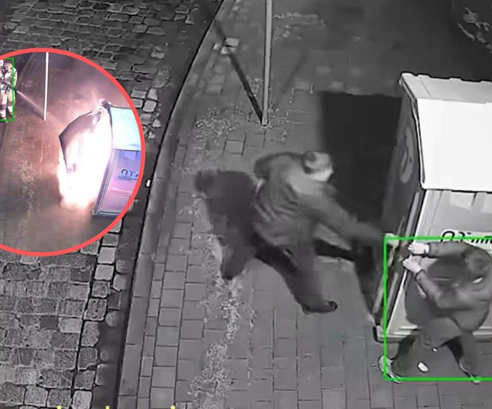 Podpalacze grasują we Wrocławiu. Kamera nagrała, co zrobili na pętli