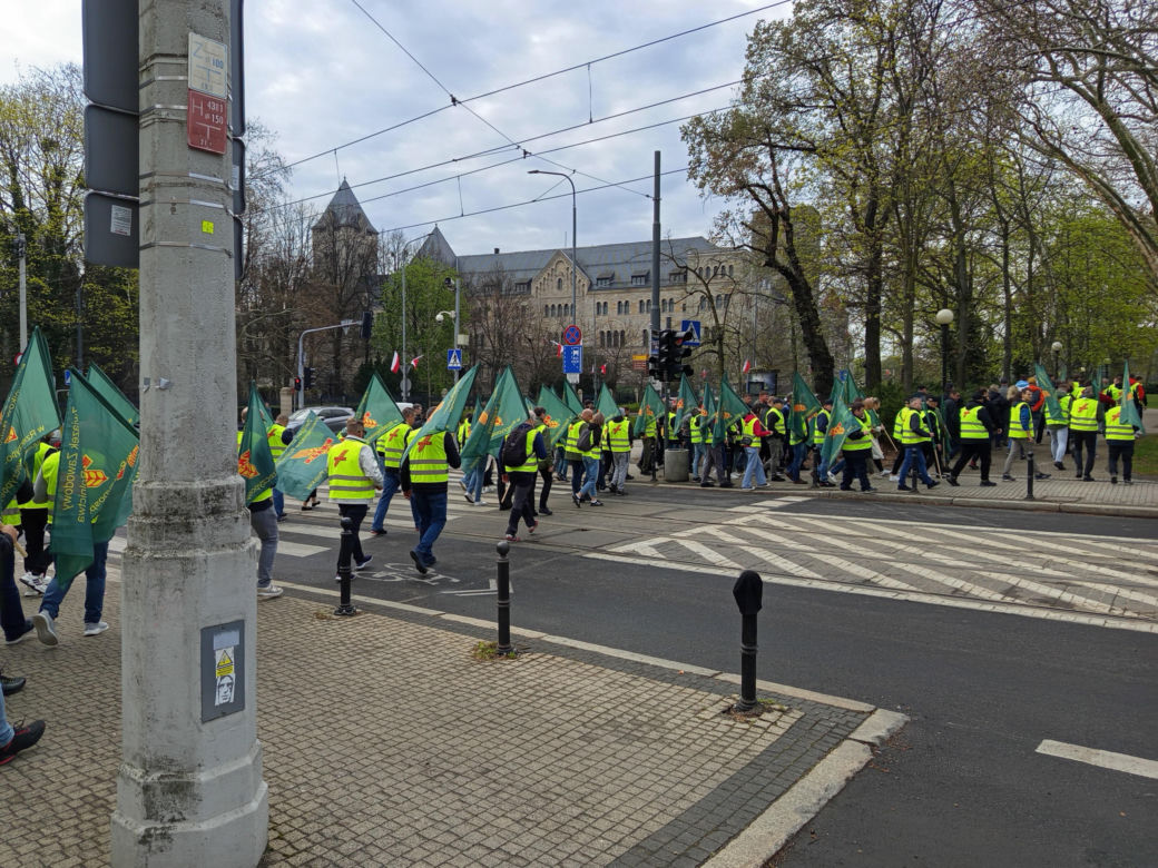 Protest rolników w Poznaniu. 14.04