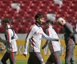 Trening reprezentacji Polski przed meczem ze Szwecją