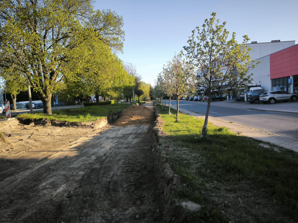 Budowa ścieżki rowerowej na Gronowie