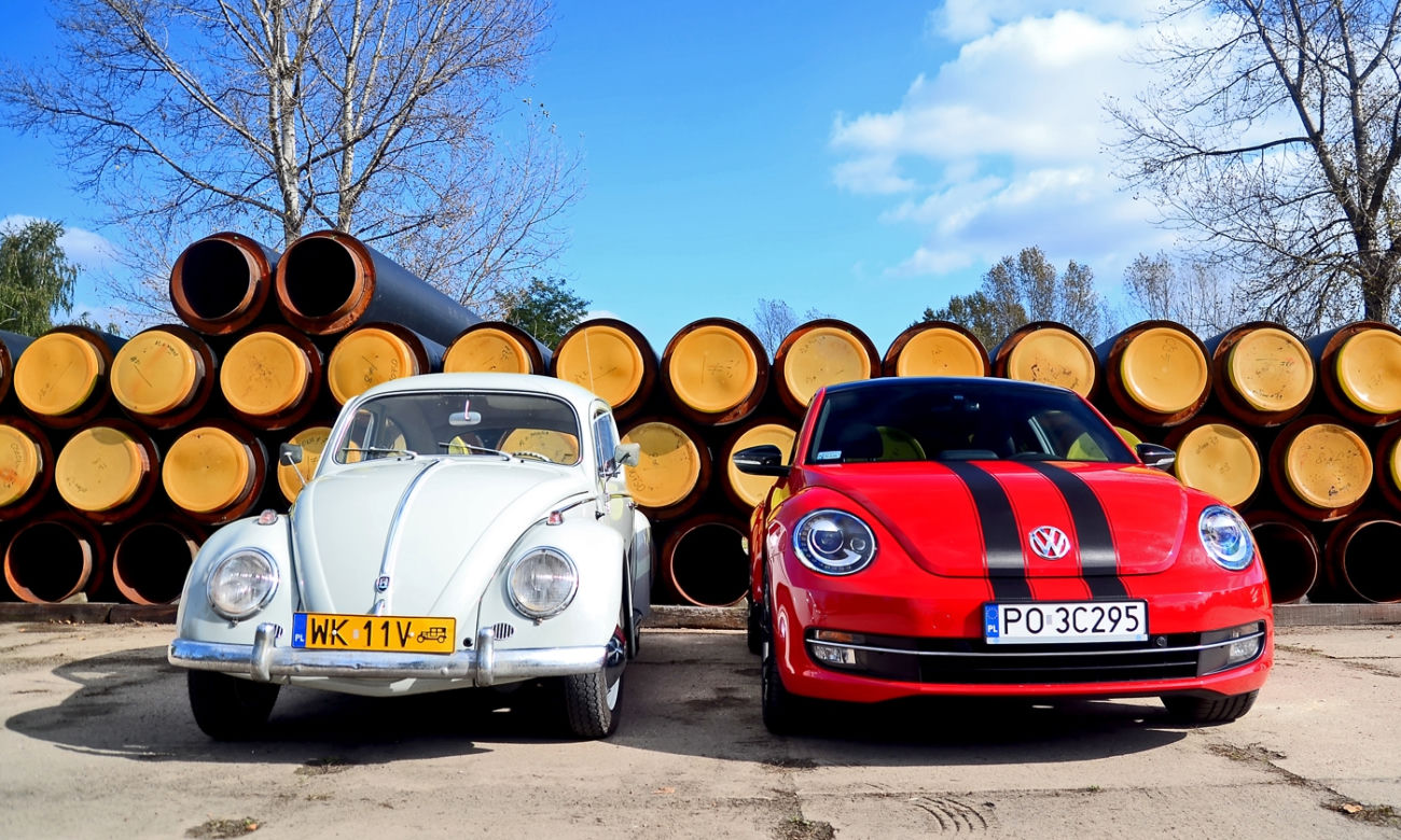 Volkswagen Beetle 2014 r. vs. Volkswagen Garbus 1960 r.