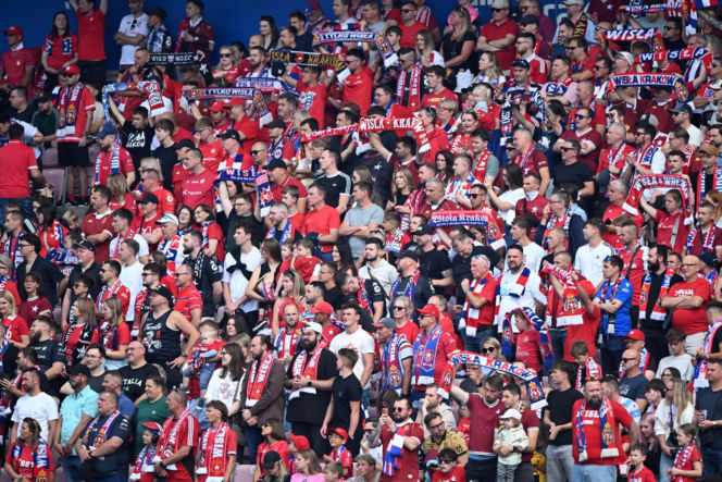 Wisła Kraków - Wrexham. Kibice