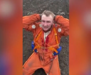 Rosyjski samolot zestrzelony! Piloci na kolanach błagali o litość 