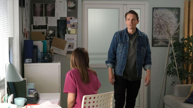 M jak miłość odc. 1891. Aneta (Ilona Janyst), ojczym Franka (Marcin Sitek)