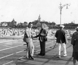 Plaża w Świnoujściu w 1938 roku