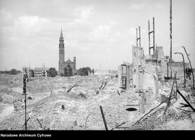 Ruiny byłego getta warszawskiego