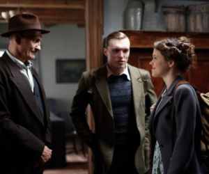 Wojenne dziewczyny 2 odc. 20. Irka (Marta Mazurek), Stefan (Tomasz Włosok), Grudziński (Marek Richter)