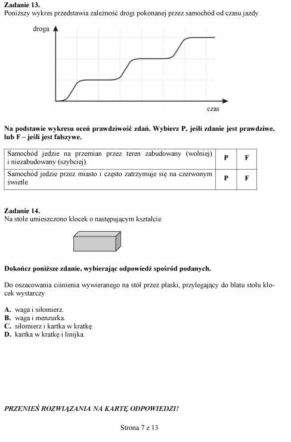 Próbny EGZAMIN GIMNAZJALNY grudzień 2011 - PRZEDMIOTY PRZYRODNICZE: Biologia, chemia, fizyka, geografia: jakie były PYTANIA, ARKUSZE, ODPOWIEDZI, PRZECIEKI