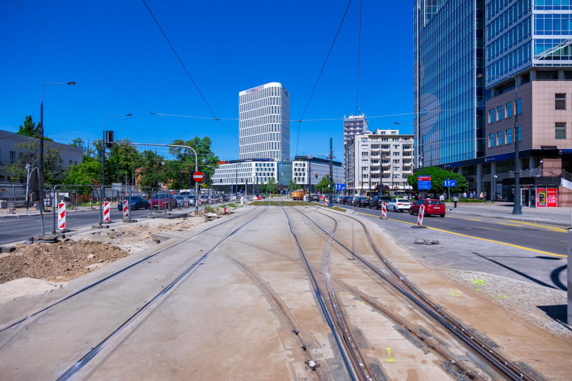 Tramwaj na Gagarina w Warszawie