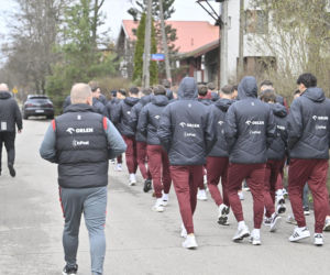 Polska - Albania. Reprezentacja Polski na spacerze