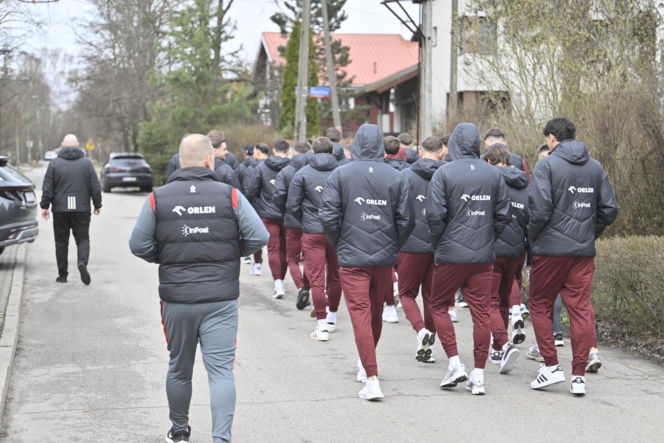 Polska - Albania. Reprezentacja Polski na spacerze