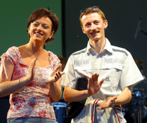 Adam Małysz i Izabela Małysz