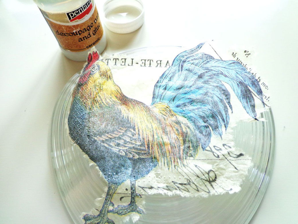 Decoupage na szkle