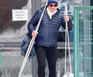 Chajzer bryluje na śniegu 