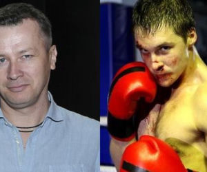 M jak MIŁOŚĆ. Grzegorz Chodakowski (Wojciech Majchrzak) i jego syn Marcin (Mikołaj Roznerski)