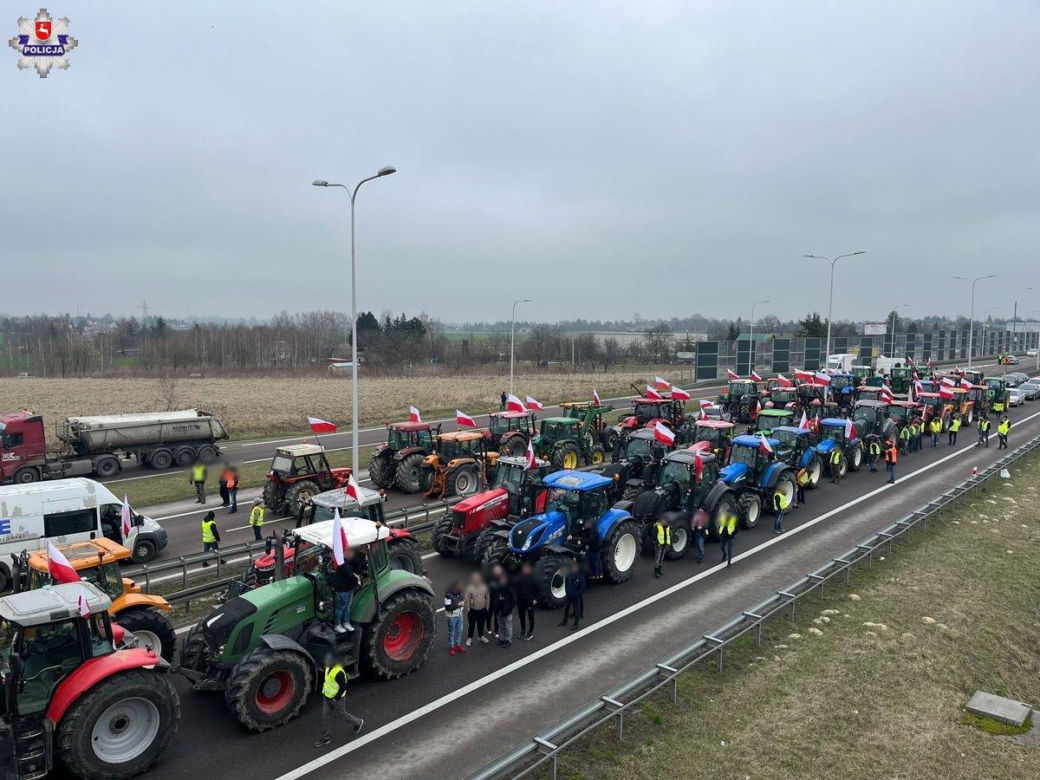 Strajk rolników w woj. lubelskim (20.03.2024)