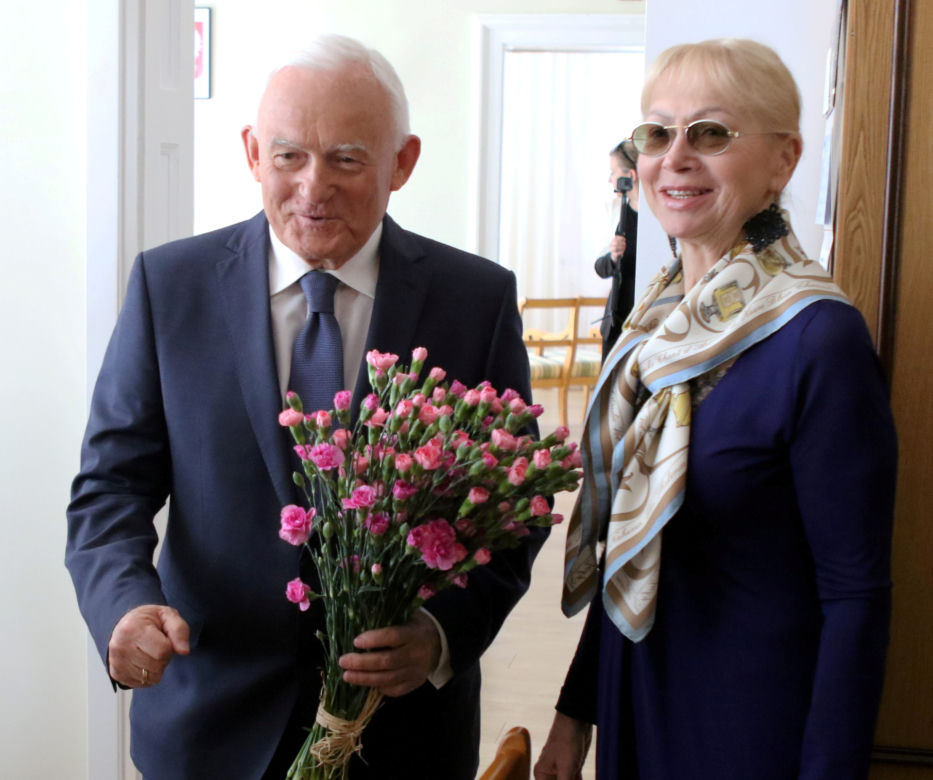 Leszek Miller z żoną Aleksandrą, 2019r.