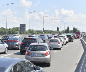Zderzenie na Trasie Łazienkowskiej