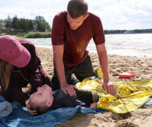 M jak miłość odc. 1911. Mateusz (Rafał Kowalski), Majka (Matylda Giegżno), Igor (Maksymilian Obst)