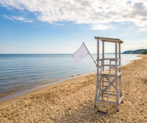 Sinice Jastrzębia Góra. Czy w Jastrzębiej Górze można się kąpać 02.08? Flaga, warunki pogodowe