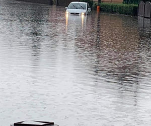 Potężne burze na Śląsku. Gigantyczna ulewa zalała ulice w Pszowie w powiecie wodzisławskim [ZDJĘCIA, WIDEO]