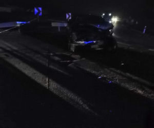 Czołowe zderzenie pod Głowaczowem. Dwie osoby w szpitalu