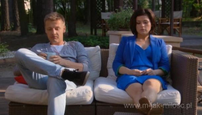 M jak miłość odc. 1014. Kinga Zduńska (Katarzyna Cichopek), Paweł Zduński (Rafał Mroczek)