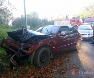 Wypadek w miejscowości Biorków Wielki