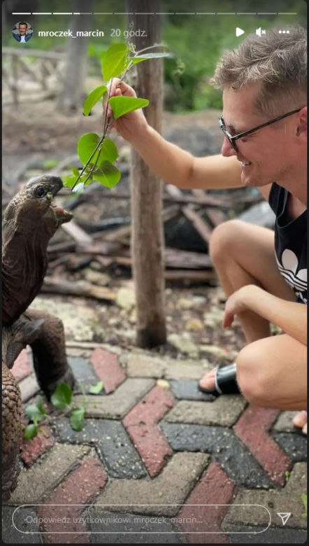 Mroczek wypoczywa na Zanzibarze