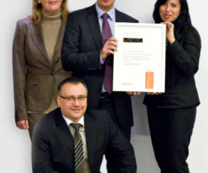 Reprezentacja z Dom Bianco, przedstawiciela marki Smeg: Magdalena Wojciechowska, Andrzej Dmoch, Agnieszka Gosławska i Robert Czmil