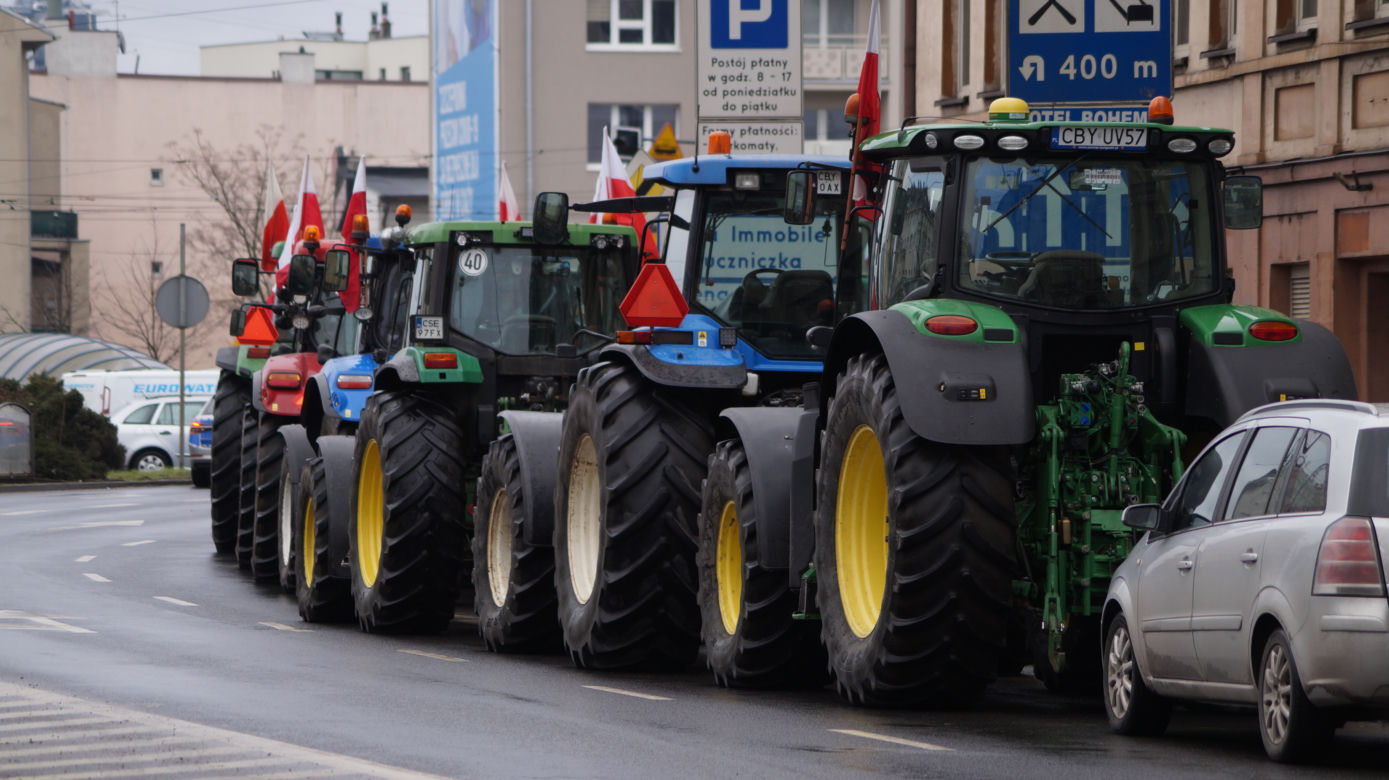 Strajk rolników w Bydgoszczy [ZDJĘIA]