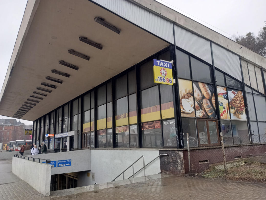 Budynek dworca PKS w Gdańsku