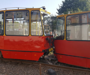 Tramwaj zderzył się z betoniarką