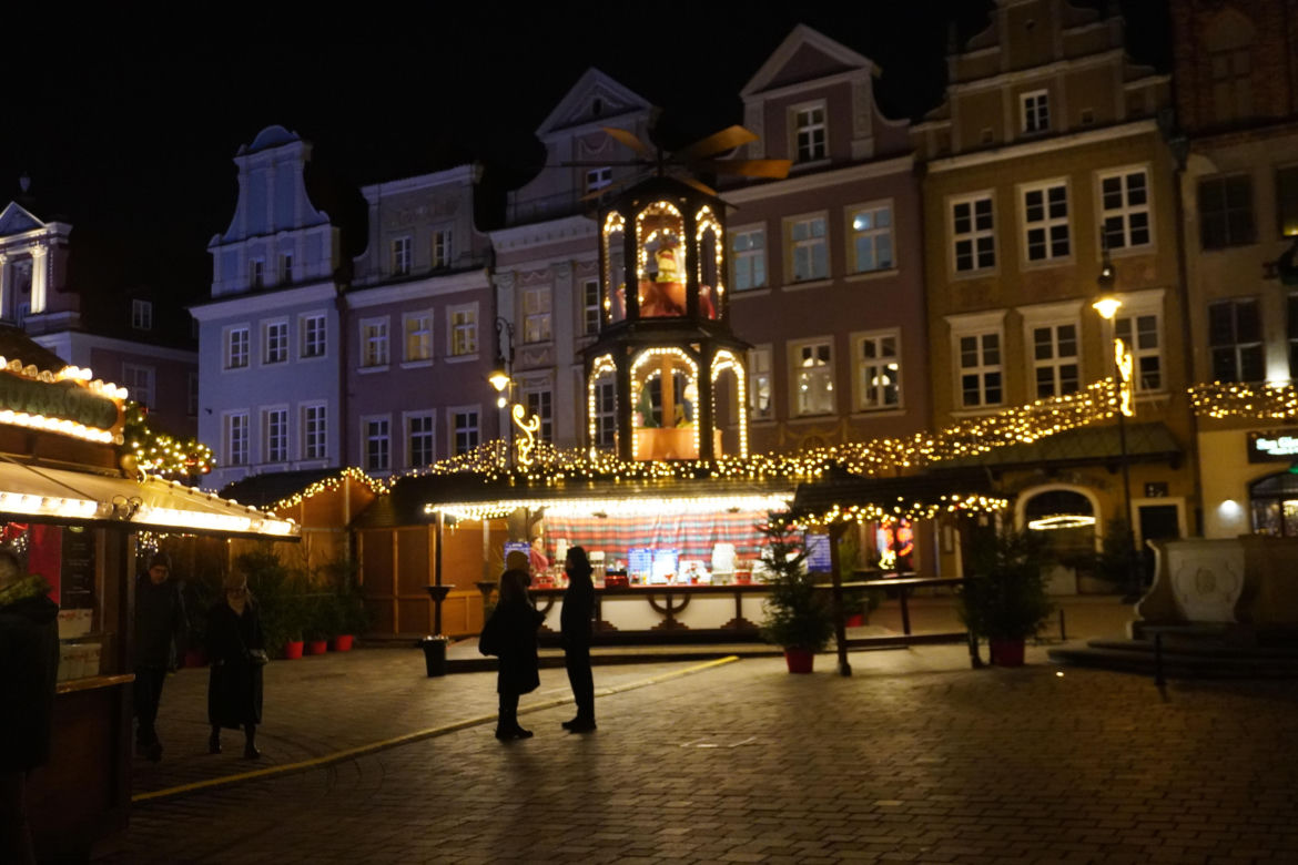 Poznań na wieczór przed Wigilią