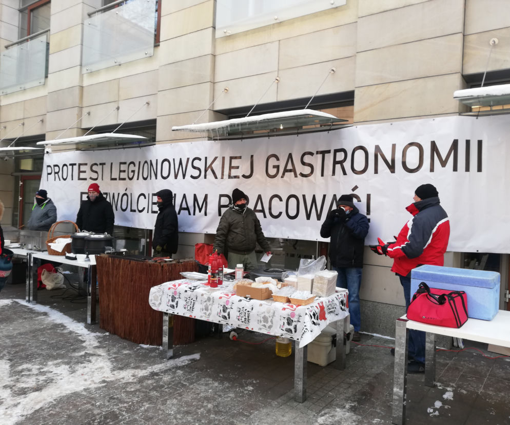 Protest gastronomii w Legionowie