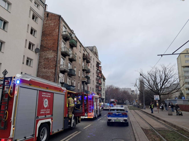 Pożar mieszkania przy ul. Wileńskiej (29.12.2025)
