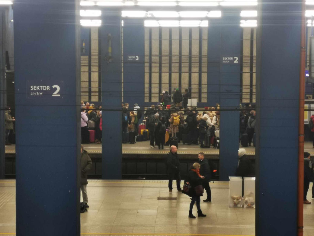 Opóźnione pociągi w Warszawie