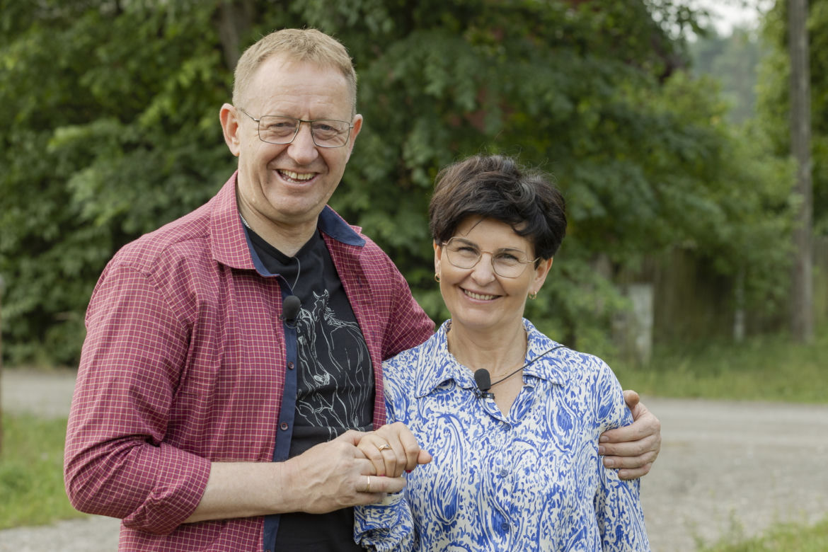 Minister rolnictwa Robert Telus z żoną i końmi 