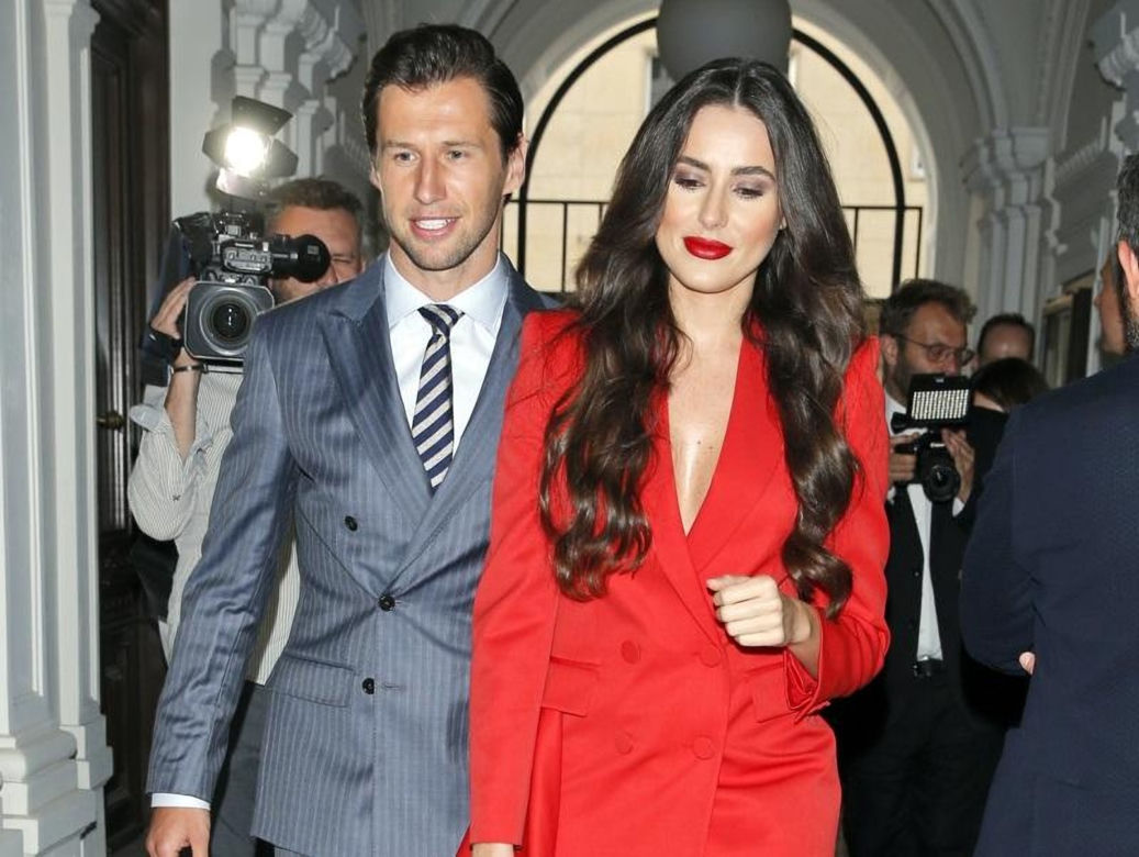 Grzegorz Krychowiak i Celia Jaunat