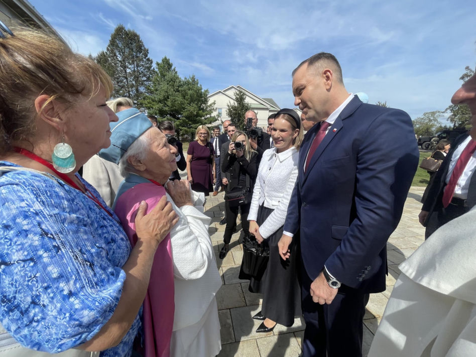 Karol Nawrocki z małżonką w USA. Tak przyjęto ich w Doleystown