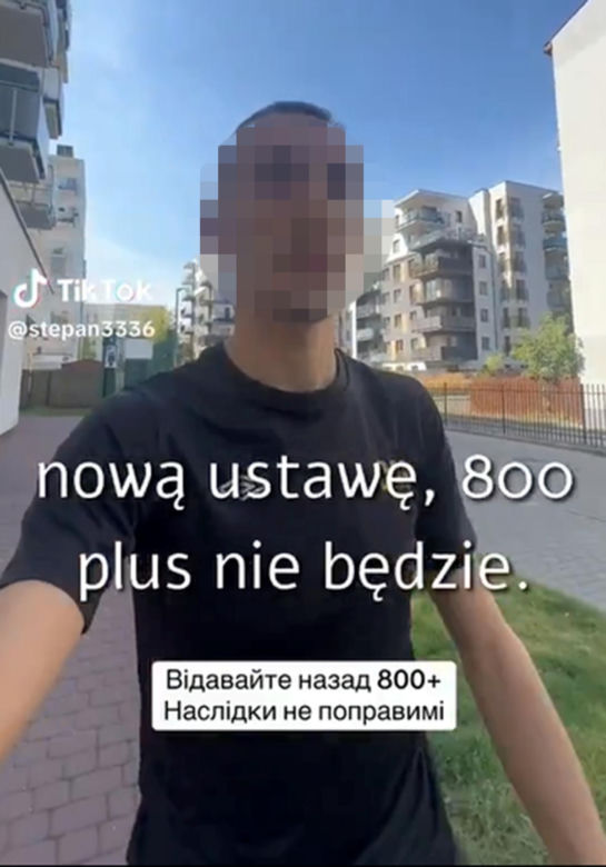 Policja zatrzymała Ukraińca, który odgrażał się za odebranie 800 plus