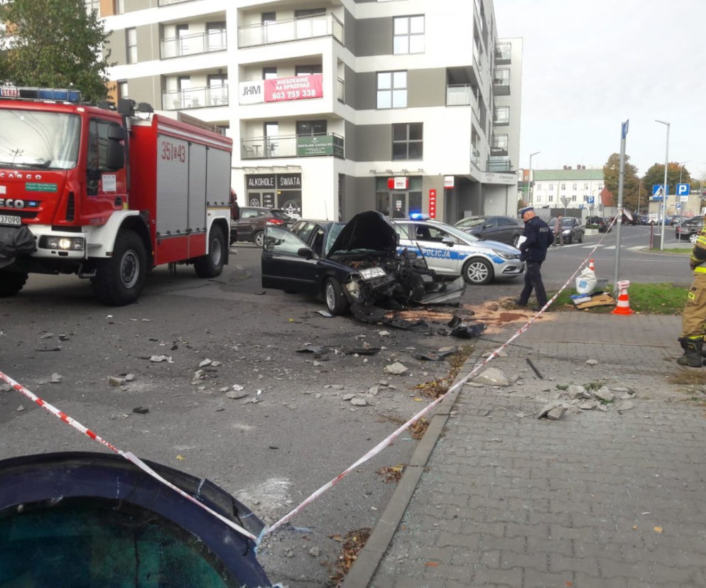 Prawdopodobnie zasłabł i zginął w wypadku. Tragedia na ul. Reymonta w Skierniewicach