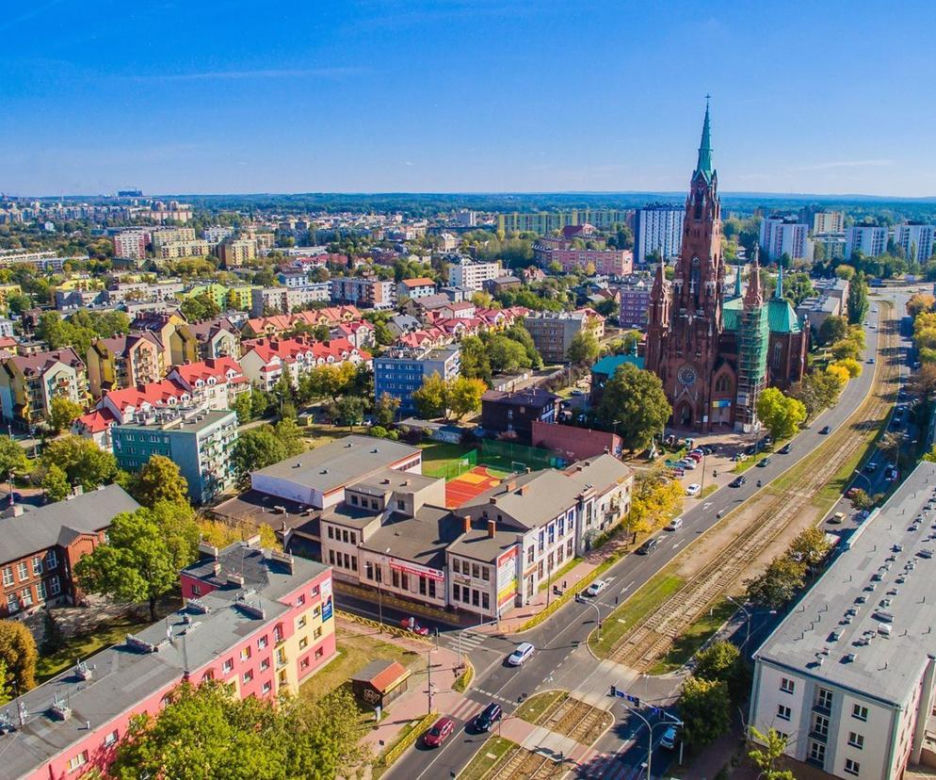 1. Dąbrowa Górnicza – 189 km kw