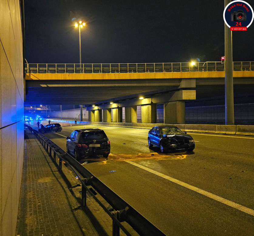 Poważny wypadek na S8. Zderzenie trzech aut osobowych i ciężarówki. 5 osób rannych!