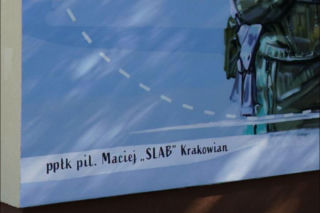Wyjątkowy mural dla „Slaba” już gotowy. W projekt zaangażowała się żona pilota