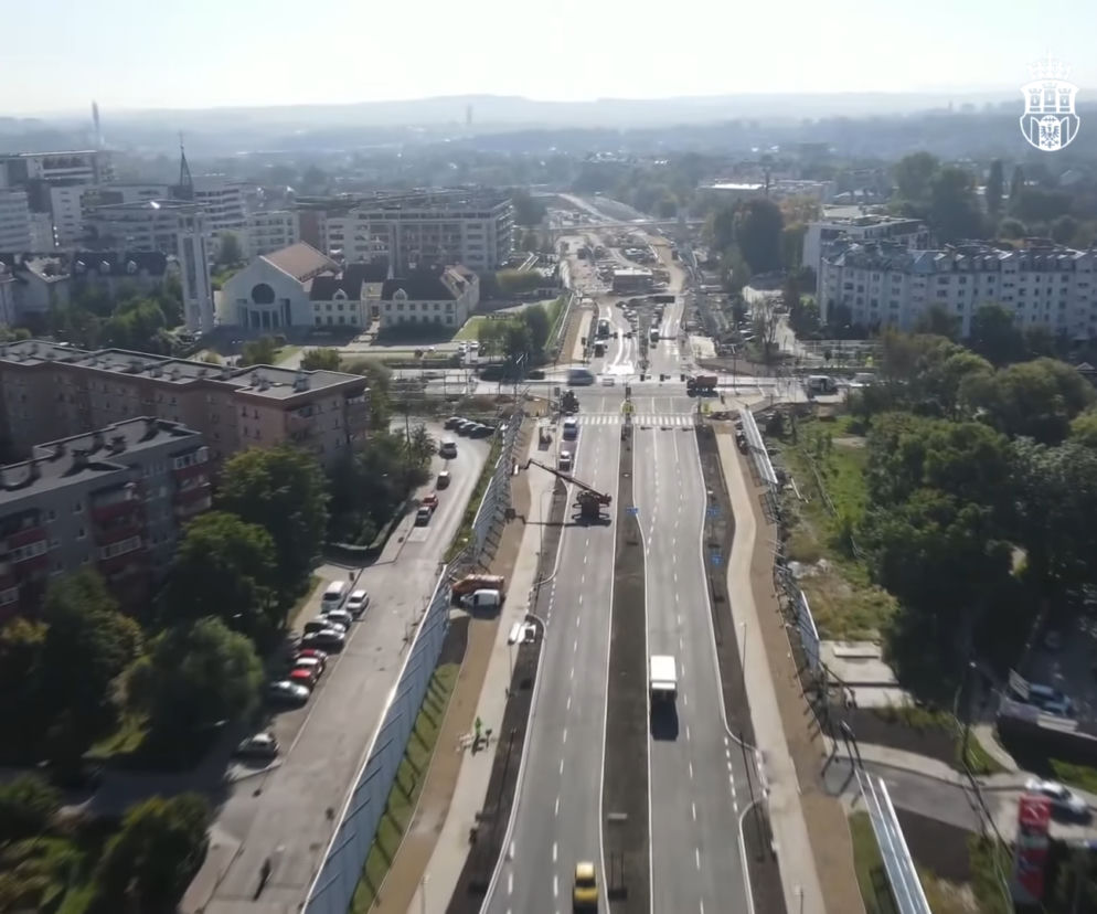 Otwarcie Trasy Łagiewnickiej dla ruchu. Póki co, tylko jej krótki fragment