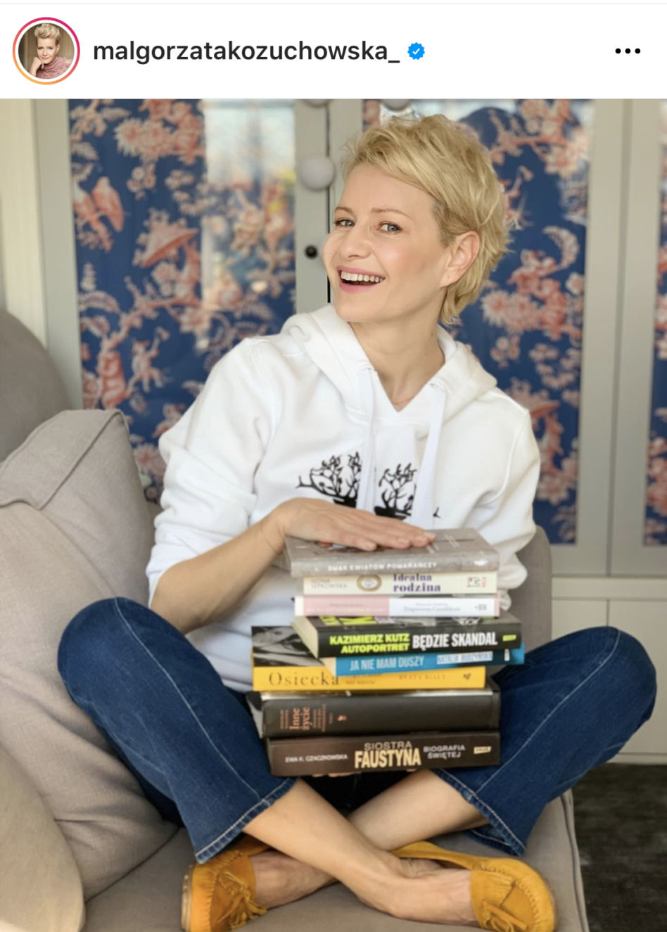 Małgorzata Kożuchowska  elegancka pani domu
